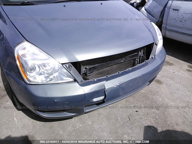 KNDMB233266057903 - 2006 KIA SEDONA EX/LX Light Blue photo 6