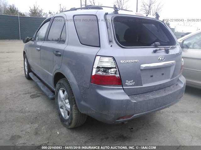 KNDJD736375672147 - 2007 KIA SORENTO EX/LX GRAY photo 3