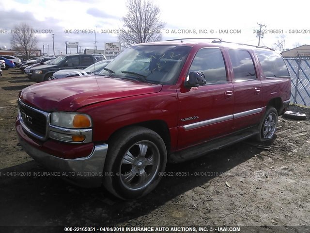 1GKEC16Z22J147107 - 2002 GMC YUKON XL C1500 RED photo 2