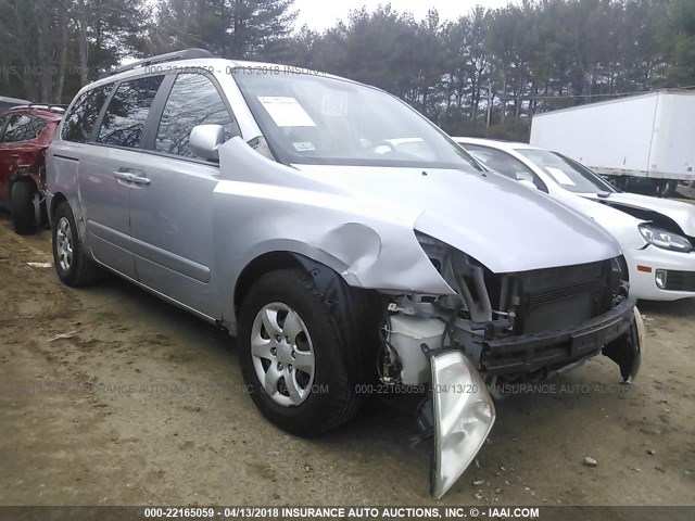 KNDMB233066074876 - 2006 KIA SEDONA EX/LX SILVER photo 6