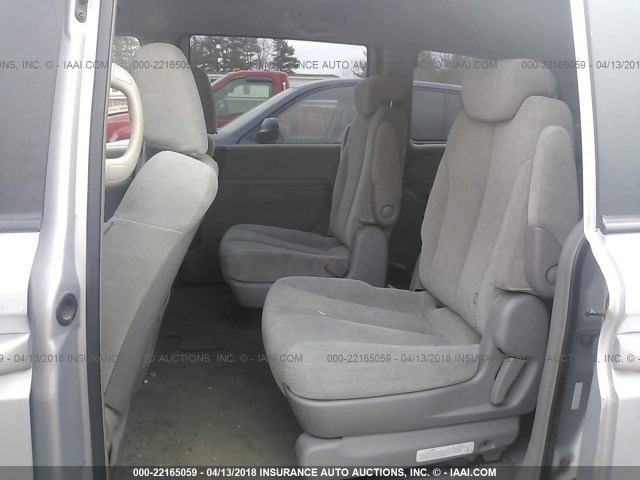 KNDMB233066074876 - 2006 KIA SEDONA EX/LX SILVER photo 8