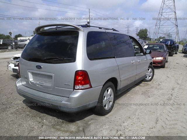 2FMZA57615BA27009 - 2005 FORD FREESTAR SES SILVER photo 4