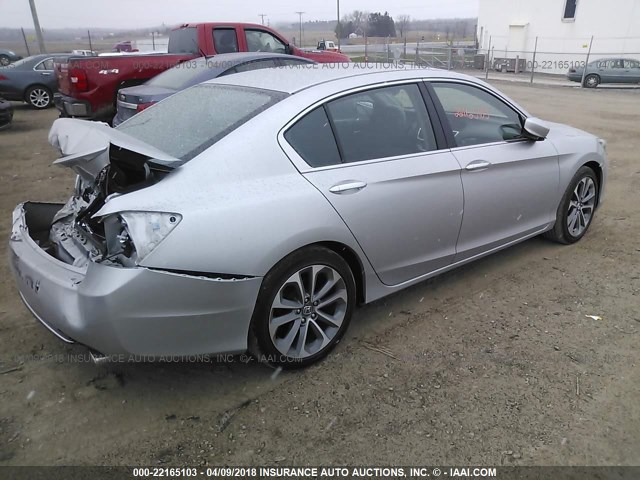1HGCR2F54DA255074 - 2013 HONDA ACCORD SPORT 银色 照片 4