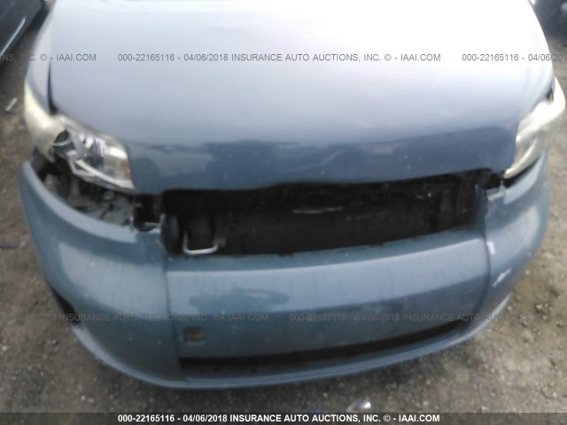 JTLKE50E091067261 - 2009 TOYOTA SCION XB Mavi foto 6