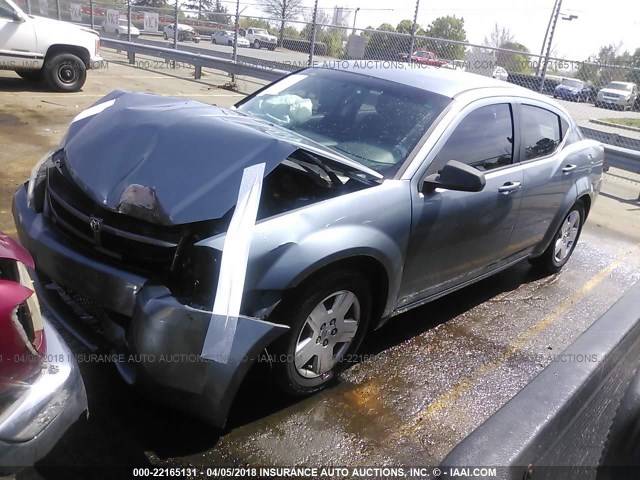 1B3LC46B39N561072 - 2009 DODGE AVENGER SE/SXT GRAY photo 2