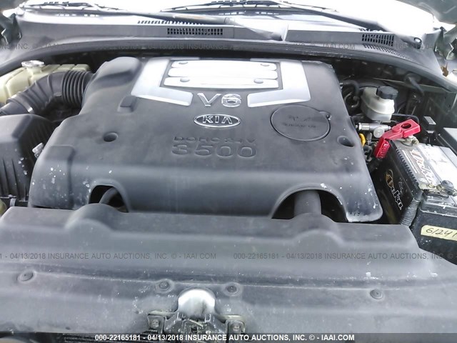 KNDJC733435057075 - 2003 KIA SORENTO EX/LX GRAY photo 10