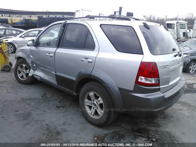 KNDJC733435057075 - 2003 KIA SORENTO EX/LX GRAY photo 3