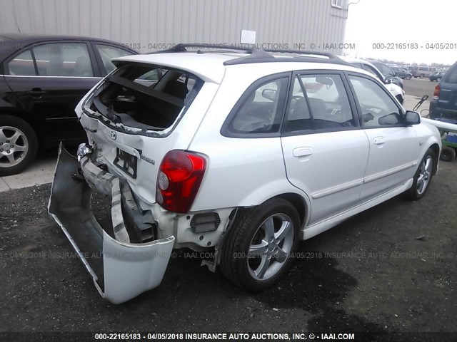 JM1BJ245731218670 - 2003 MAZDA PROTEGE PR5 WHITE photo 4