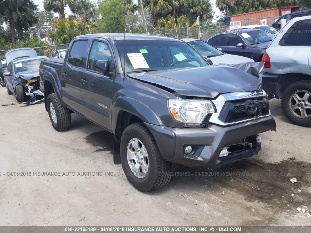 5TFLU4EN3FX144008 - 2015 TOYOTA TACOMA DOUBLE CAB/TRD PRO GRAY photo 1