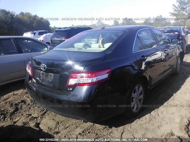 4T1BF3EKXAU019485 - 2010 TOYOTA CAMRY SE/LE/XLE BLACK photo 4