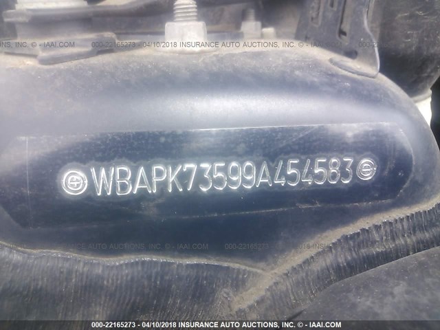 WBAPK73599A454583 - 2009 BMW 328 XI Dark Blue photo 9