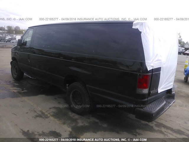 1FTSS34L94HA30615 - 2004 FORD ECONOLINE E350 SUPER DUTY VAN BLACK photo 3