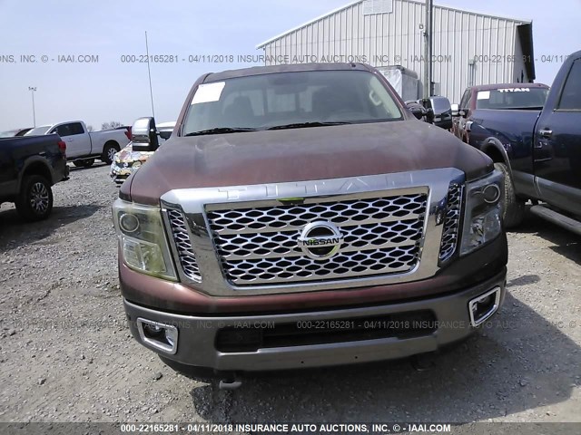 1N6BA1F4XGN500103 - 2016 NISSAN TITAN XD SL/PRO-4X/PLAT RESERVE MAROON photo 6