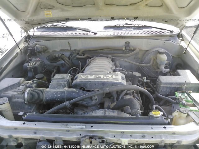 5TBRT34183S427231 - 2003 TOYOTA TUNDRA ACCESS CAB SR5 SILVER photo 10