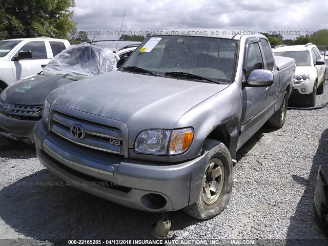 5TBRT34183S427231 - 2003 TOYOTA TUNDRA ACCESS CAB SR5 SILVER photo 2