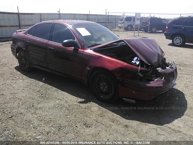 1G2NF52F22C273949 - 2002 PONTIAC GRAND AM SE1 MAROON photo 1