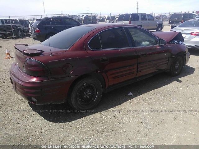 1G2NF52F22C273949 - 2002 PONTIAC GRAND AM SE1 MAROON photo 4