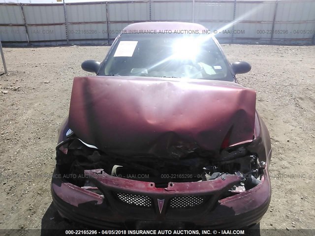 1G2NF52F22C273949 - 2002 PONTIAC GRAND AM SE1 MAROON photo 6