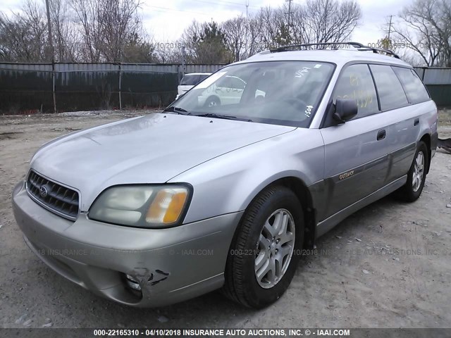 4S3BH675537646992 - 2003 SUBARU LEGACY OUTBACK AWP SILVER photo 2