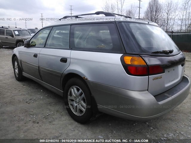 4S3BH675537646992 - 2003 SUBARU LEGACY OUTBACK AWP SILVER photo 3