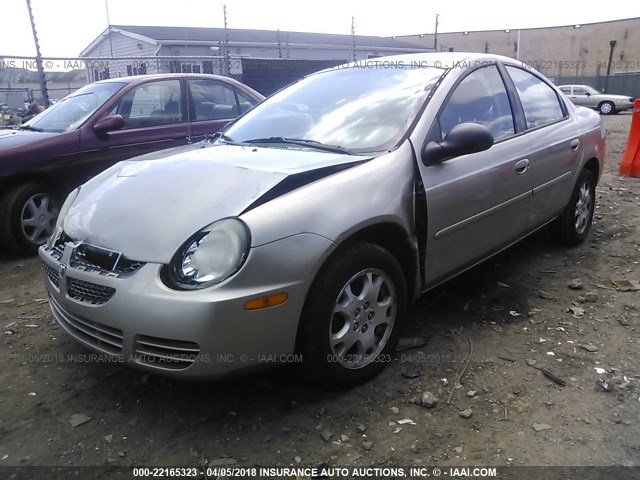 1B3ES56C73D126191 - 2003 DODGE NEON SXT GOLD photo 2