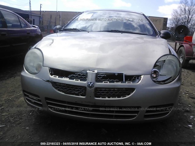 1B3ES56C73D126191 - 2003 DODGE NEON SXT GOLD photo 6