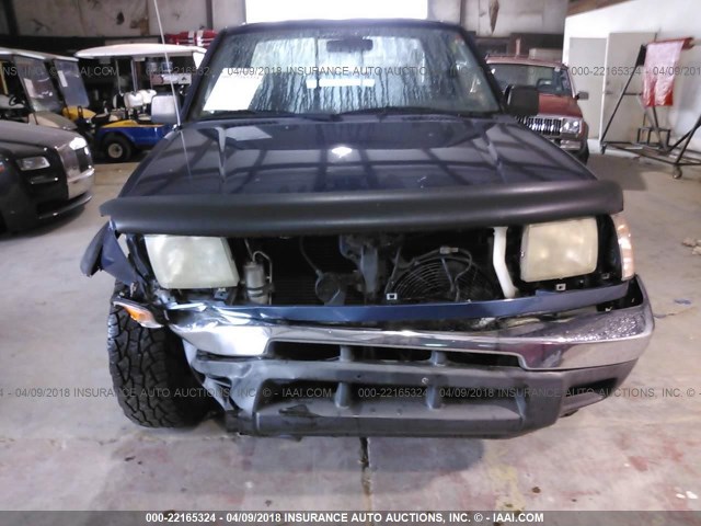 1N6ED26Y0YC436941 - 2000 NISSAN FRONTIER KING CAB XE/KING CAB SE BLUE photo 6