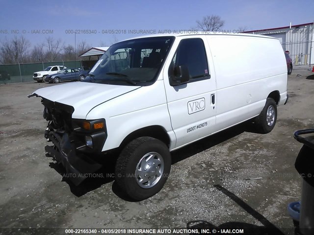 1FTNE2EL0ADA25948 - 2010 FORD ECONOLINE WHITE photo 2