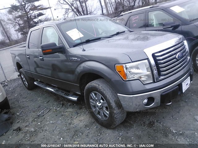 1FTFW1EF6BFC17015 - 2011 FORD F150 SUPERCREW GRAY photo 1