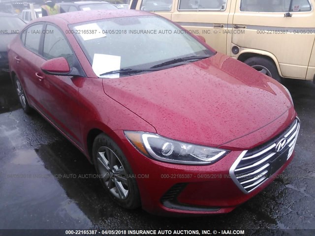 5NPD84LF9JH304269 - 2018 HYUNDAI ELANTRA SEL/VALUE/LIMITED RED photo 1