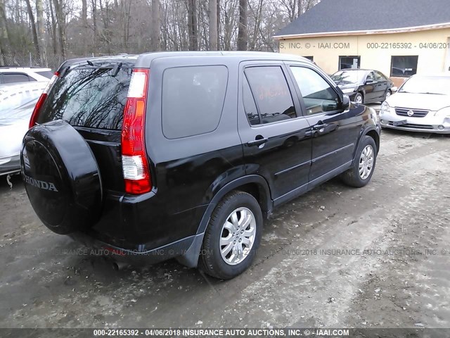 SHSRD78976U409946 - 2006 HONDA CR-V SE/EX BLACK photo 4