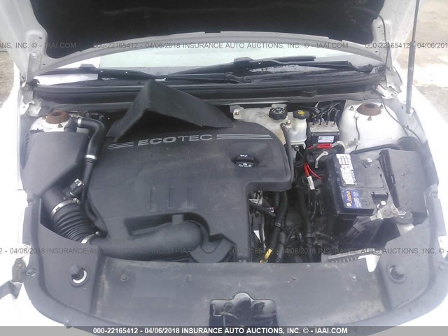 1G1ZB5EB4AF175772 - 2010 CHEVROLET MALIBU LS WHITE photo 10