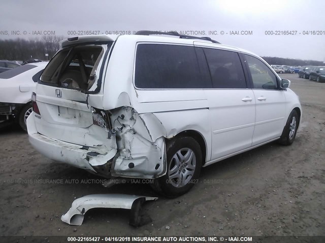 5FNRL38767B059017 - 2007 HONDA ODYSSEY EXL Սպիտակ լուսանկար 4