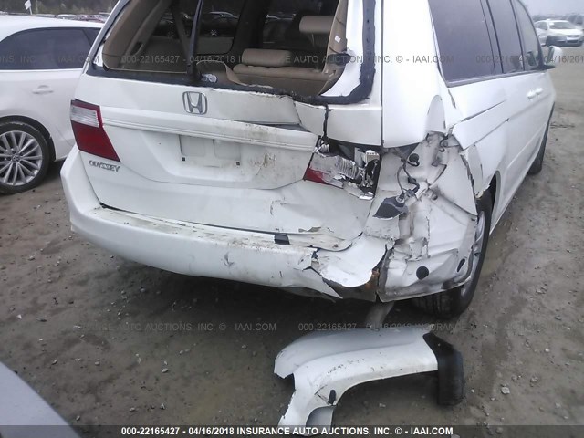 5FNRL38767B059017 - 2007 HONDA ODYSSEY EXL Սպիտակ լուսանկար 6
