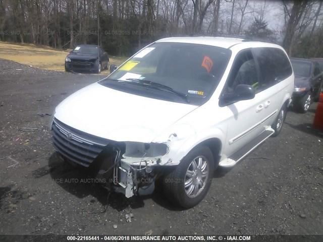 2A4GP54L37R296900 - 2007 CHRYSLER TOWN & COUNTRY TOURING WHITE photo 2