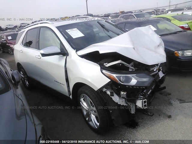 2GNAXVEV2J6101302 - 2018 CHEVROLET EQUINOX PREMIER WHITE photo 1