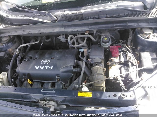 JTLKT324040150413 - 2004 TOYOTA SCION XB მუქი ლურჯი ფოტო 10