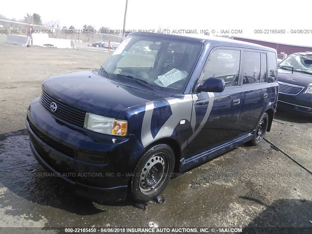 JTLKT324040150413 - 2004 TOYOTA SCION XB მუქი ლურჯი ფოტო 2
