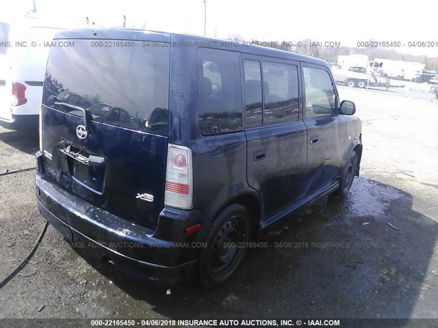JTLKT324040150413 - 2004 TOYOTA SCION XB მუქი ლურჯი ფოტო 4
