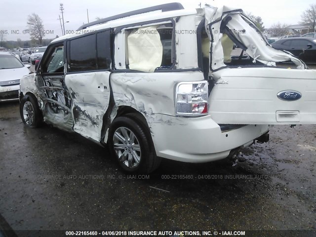 2FMGK5BC5ABB14147 - 2010 FORD FLEX SE WHITE photo 3