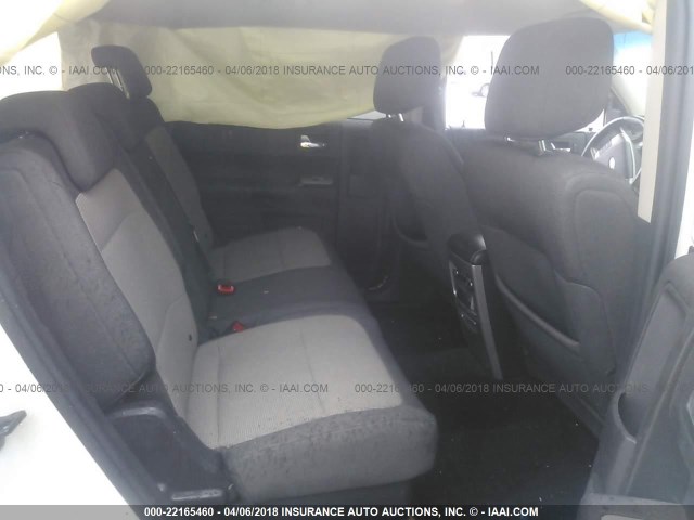 2FMGK5BC5ABB14147 - 2010 FORD FLEX SE WHITE photo 8