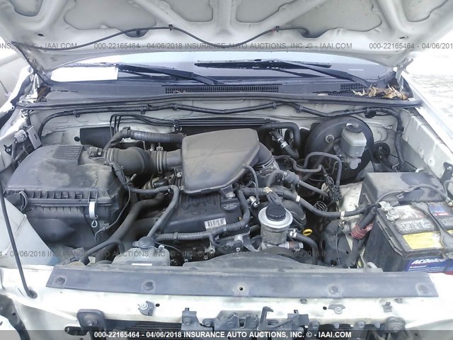 5TETX22N47Z403888 - 2007 TOYOTA TACOMA ACCESS CAB Ақ фото 10