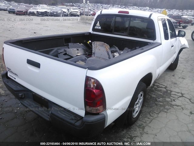 5TETX22N47Z403888 - 2007 TOYOTA TACOMA ACCESS CAB Ақ фото 4