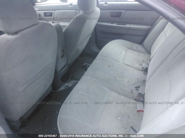 1MEFM50235A615669 - 2005 MERCURY SABLE GS MAROON photo 8