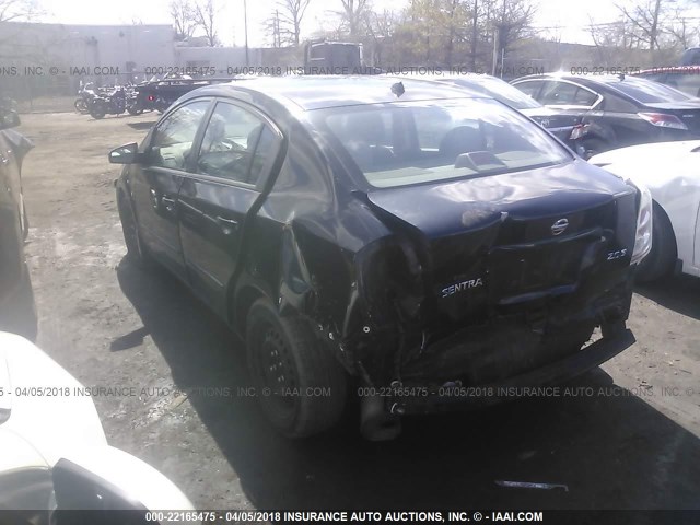 3N1AB61E37L691620 - 2007 NISSAN SENTRA 2.0/2.0S/2.0SL BLACK photo 3