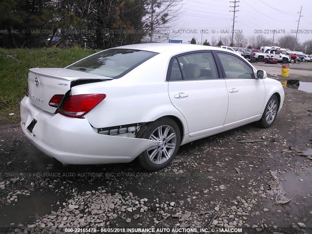 4T1BK36B46U148615 - 2006 TOYOTA AVALON XL/XLS/TOURING/LIMITED WHITE photo 4