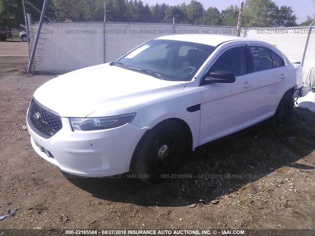 1FAHP2MK4JG104821 - 2018 FORD TAURUS POLICE INTERCEPTOR WHITE photo 2