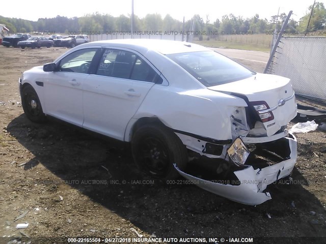 1FAHP2MK4JG104821 - 2018 FORD TAURUS POLICE INTERCEPTOR WHITE photo 3