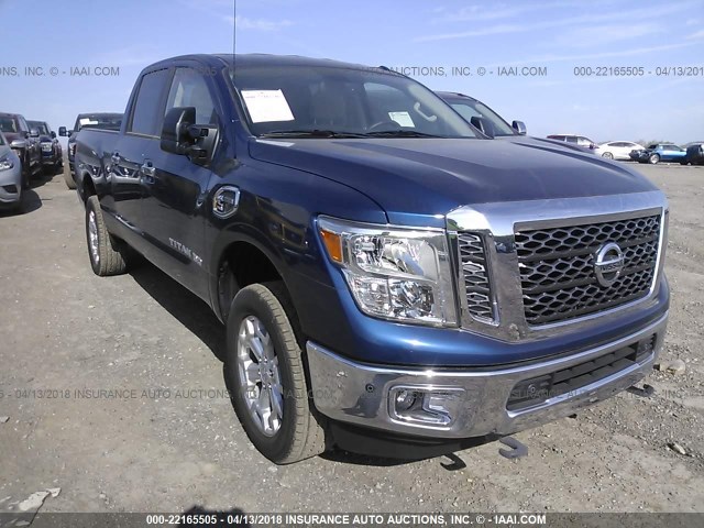 1N6BA1F47GN500169 - 2016 NISSAN TITAN XD SL/PRO-4X/PLAT RESERVE Dark Blue photo 1