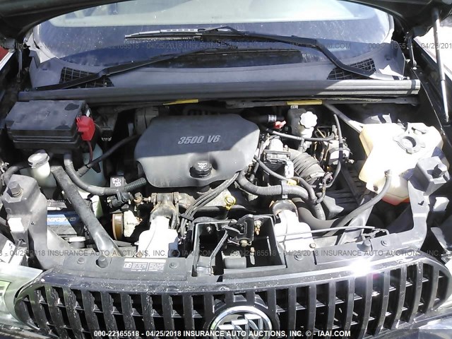 3G5DA03L57S550759 - 2007 BUICK RENDEZVOUS CX/CXL შავი ფოტო 10